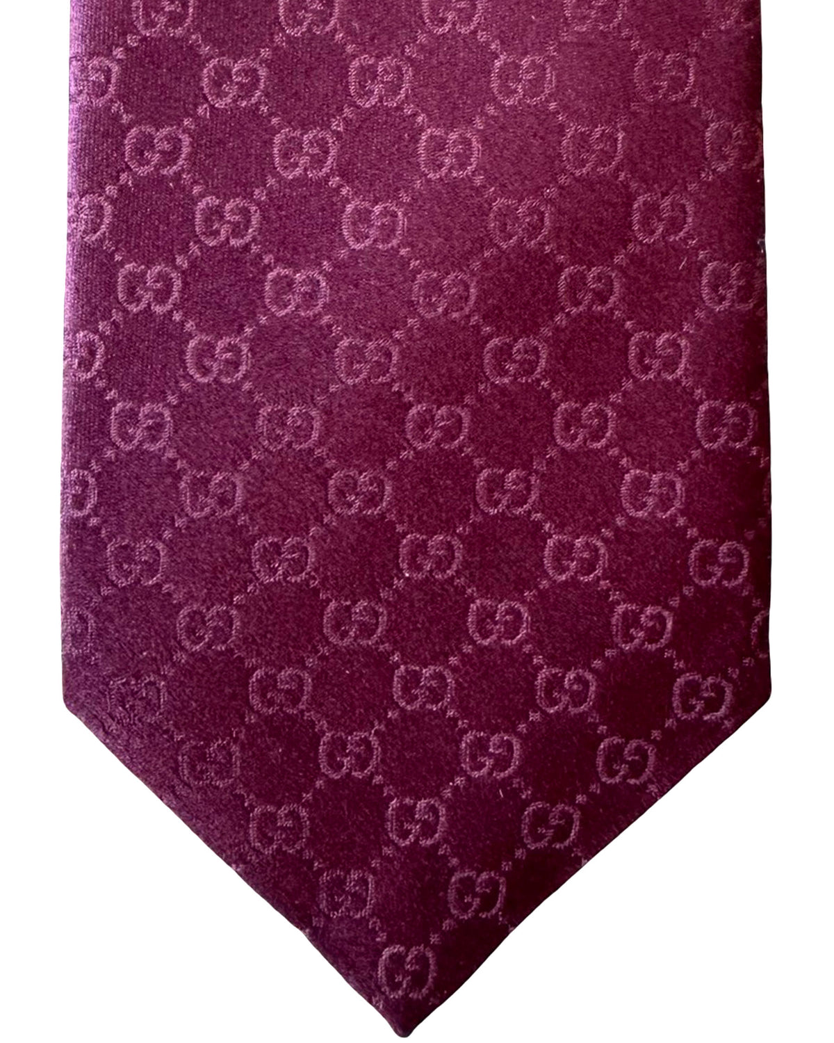 New Gucci Tie GG Design Bordeaux
