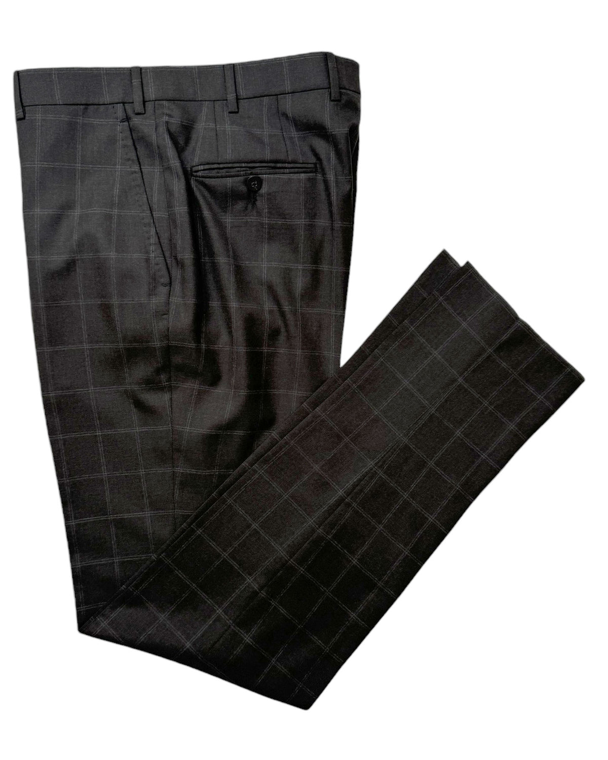 Isaia Suit Dark Gray Windowpane EU 50/ US 40 SALE