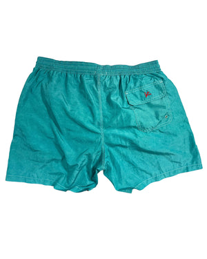 Isaia Swim Shorts Dark Turquoise XXL New
