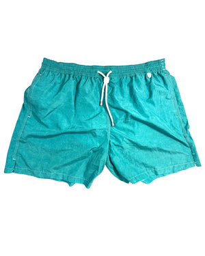 Isaia Swim Shorts Dark Turquoise XXL - Luxury Men Swimwear
