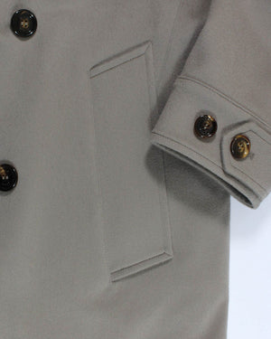 Kired Cashmere Coat Beige Double Breasted Peacoat EU 50 SALE
