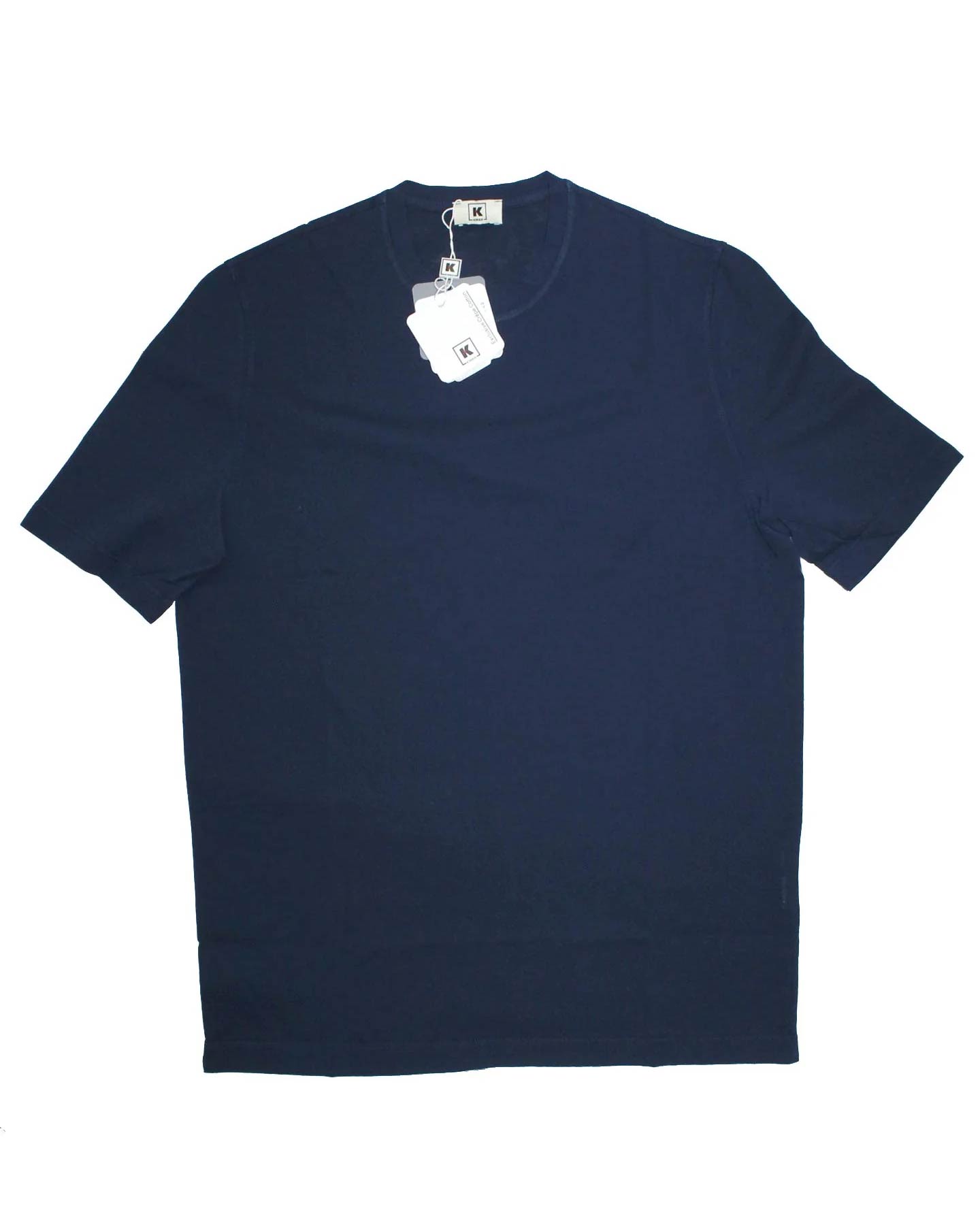 Kired Kiton T-Shirt Navy Crêpe Cotton EU 60/ 4XL