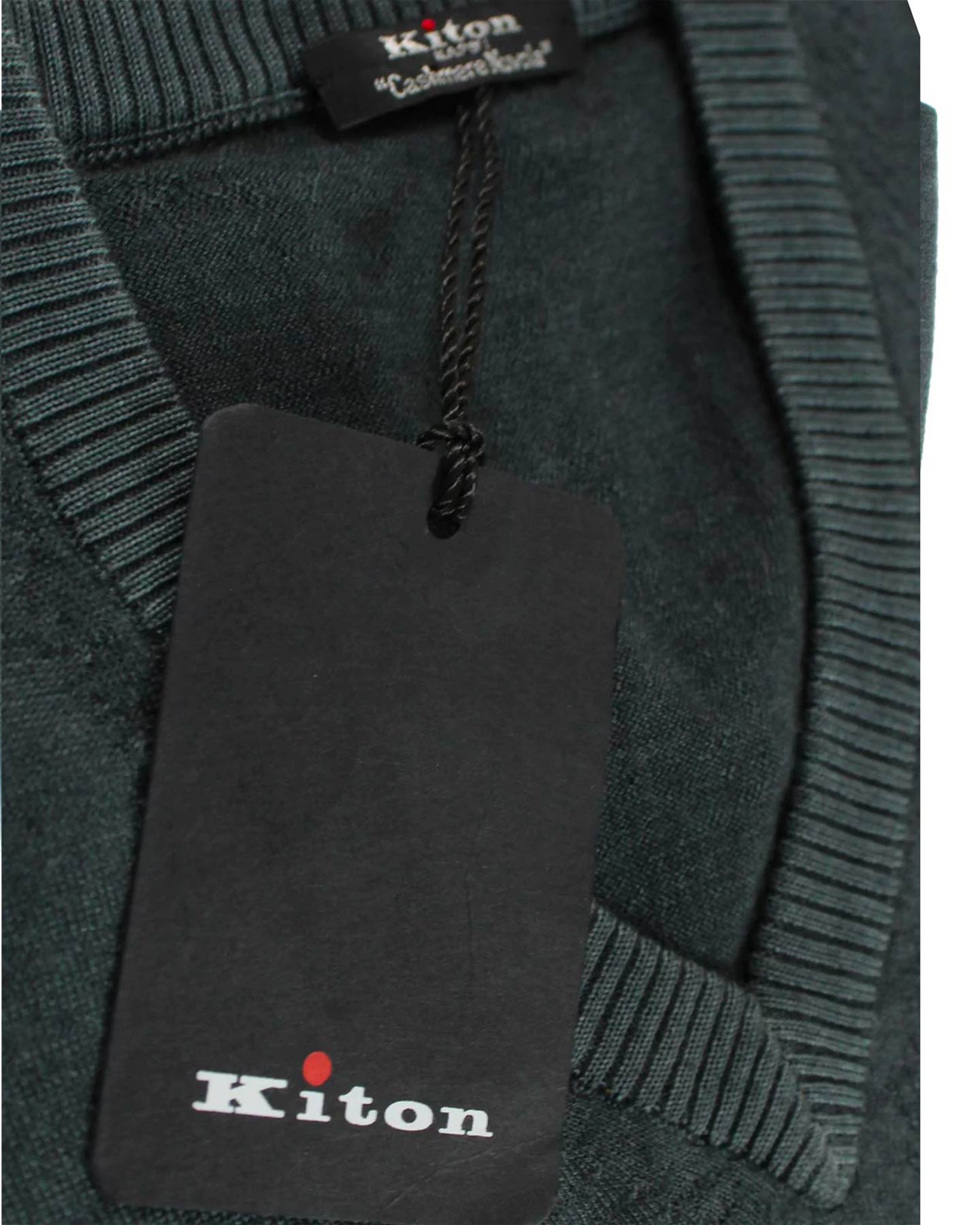 Kiton Cashmere Sweater Dark Ceylon Green