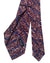 Kiton Tie Bordeaux & Royal Blue Stripes - Sevenfold Necktie SALE