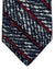 Kiton Tie Black Patterned Stripes Dark Red - Sevenfold Necktie SALE