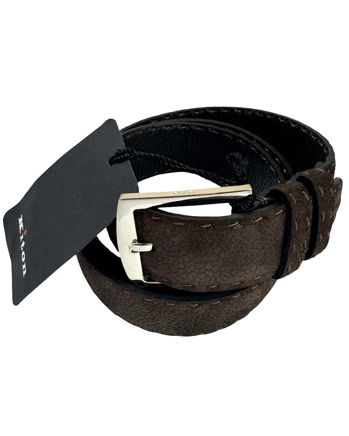 Kiton Belt Dark Brown Leather 100 / 40