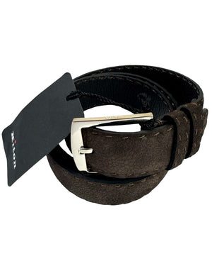 Kiton Belt Dark Brown Leather 100 / 40