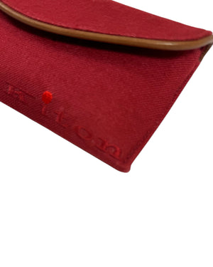 Kiton Eyeglasses Holder - Red Cashmere Eye Glasses Case SALE
