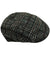 Kiton Soft Cap Cashmere Wool Dark Green Gray Plaid Form Beret