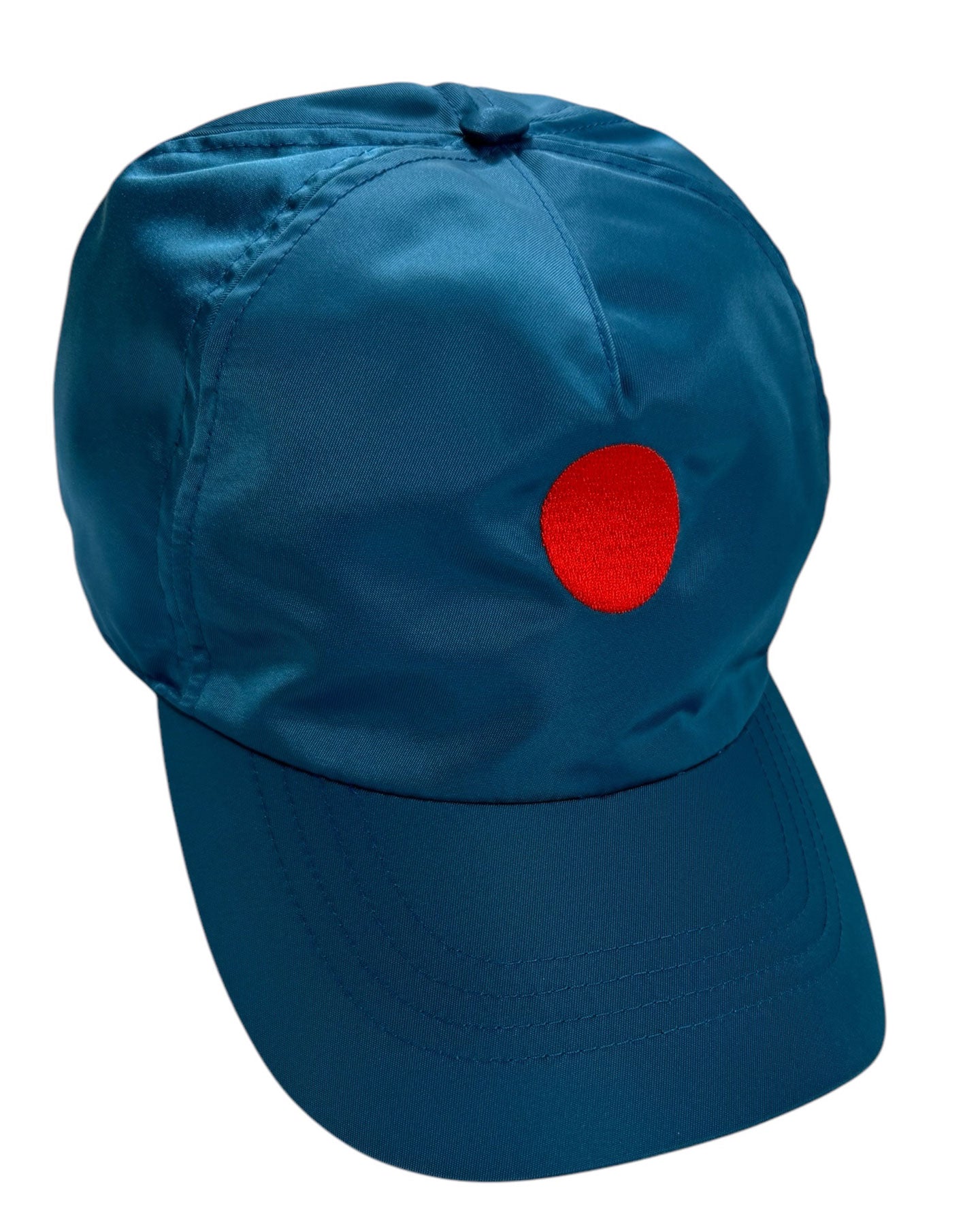Kiton Baseball Cap M - Petrol Blue Red Logo Dot SALE