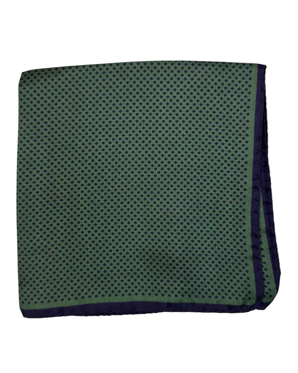 Kiton Pocket Square Green Purple