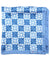 Kiton Scarf Blue Geometric - Men Collection - Silk