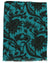 Kiton Cashmere Scarf Teal Black Floral Men Collection