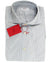 Kiton Dress Shirt White Navy Black Stripes 40 - 15 3/4