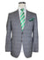 Kiton Men Suit Gray Windowpane 14 Micron 