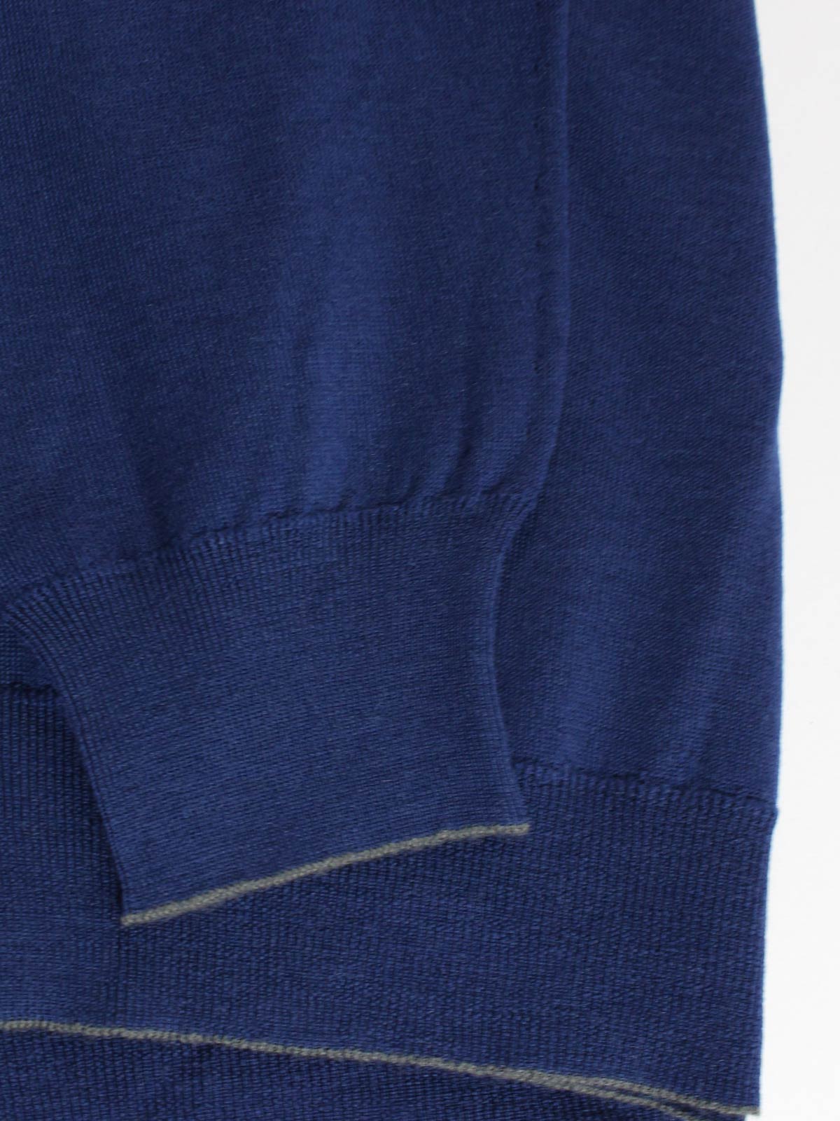 Kiton Wool Sweater Dark Blue New