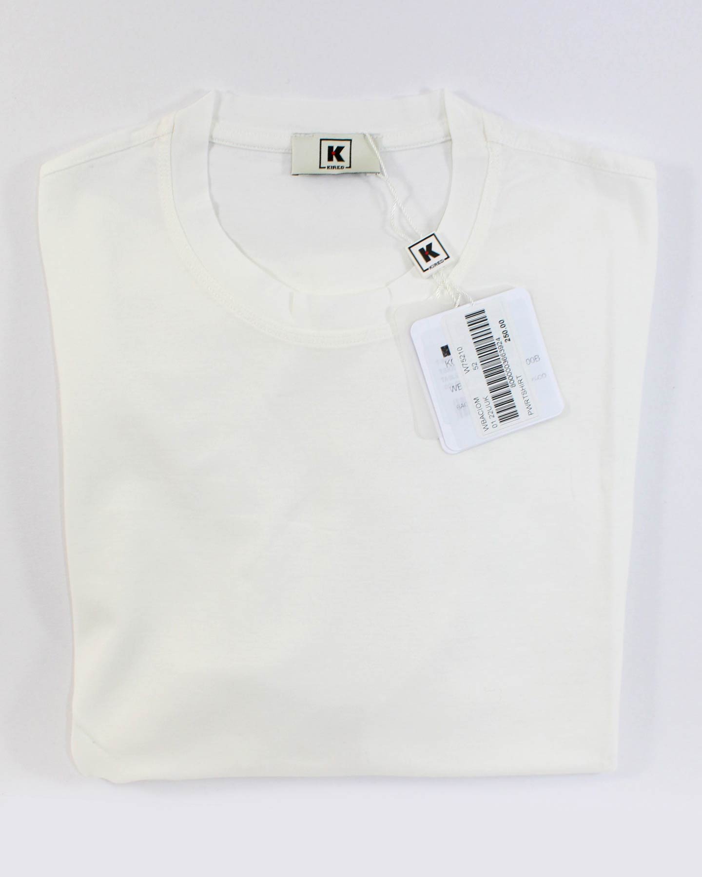 Kired Kiton T-Shirt White Crêpe Cotton