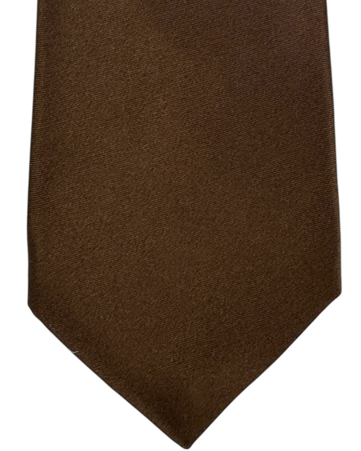 Kiton Tie Solid Brown - Sevenfold Necktie