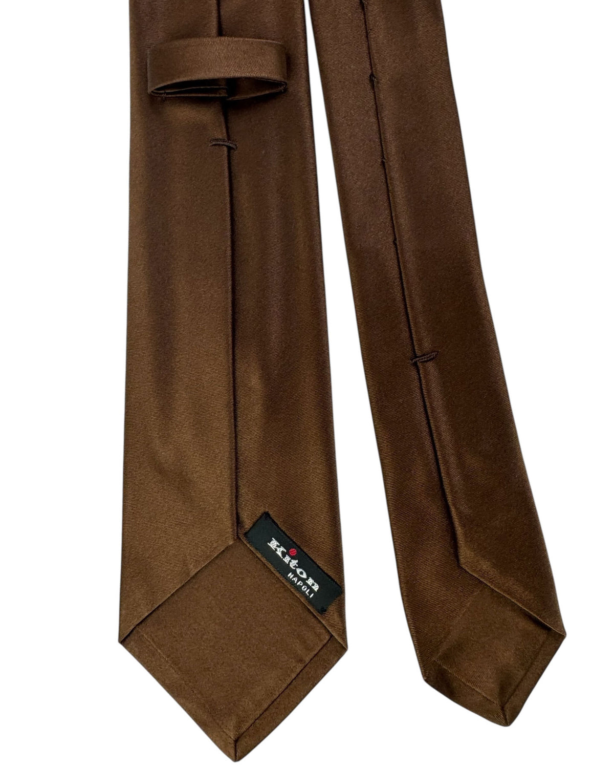 Kiton Tie Solid Brown - Sevenfold Necktie