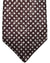 Kiton Sevenfold Tie White Brown Polka Dots - Summer 2025 Collection