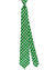 Kiton Sevenfold Tie White Green Houndstooth - Linen