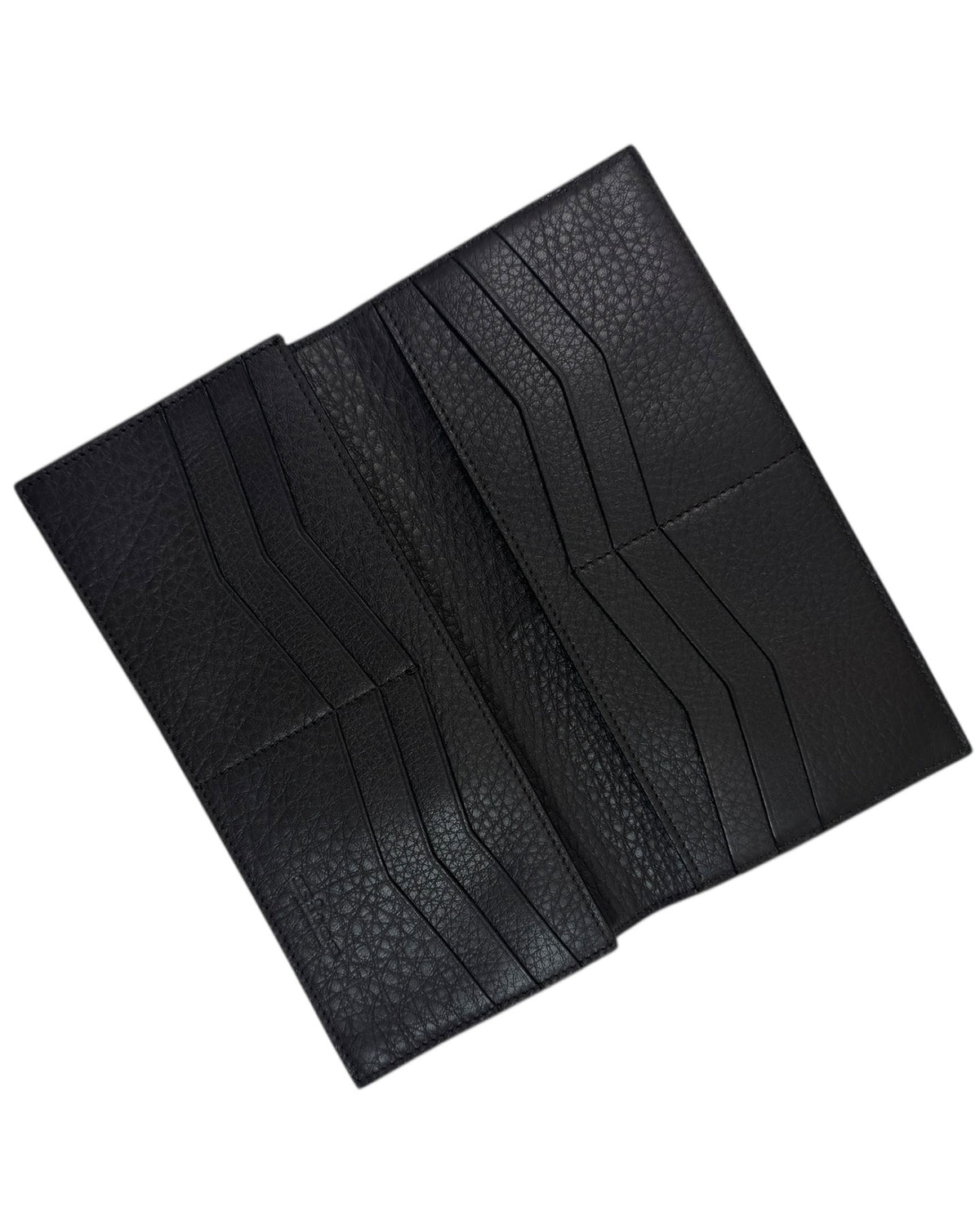 Dark Brown Grain Leather Men Wallet