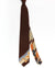 Leonard Tie Brown Slate Blue Floral Stripes - Vintage Collec