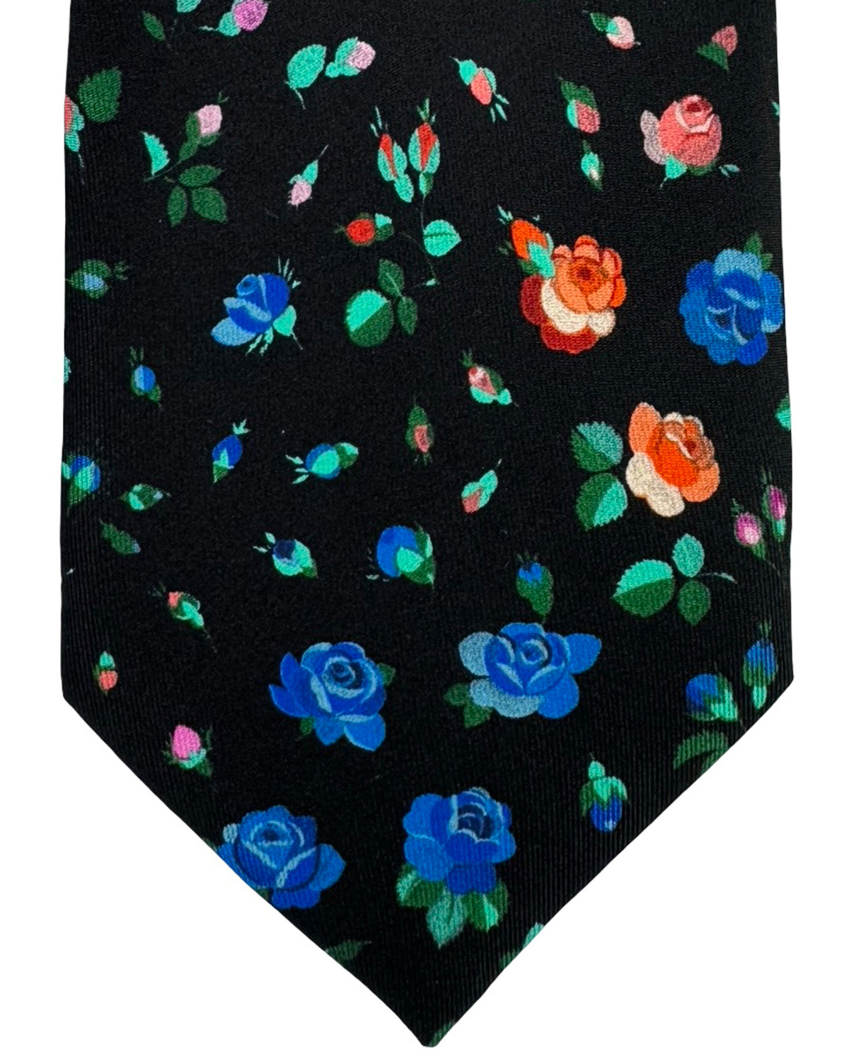 Leonard Paris Silk Tie Floral Design