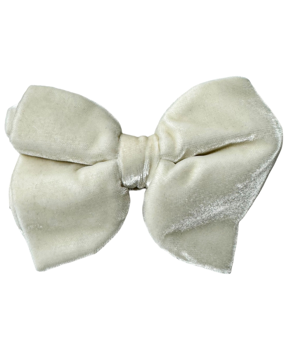 Le Noeud Papillon Bow Tie Large Butterfly Velvet White
