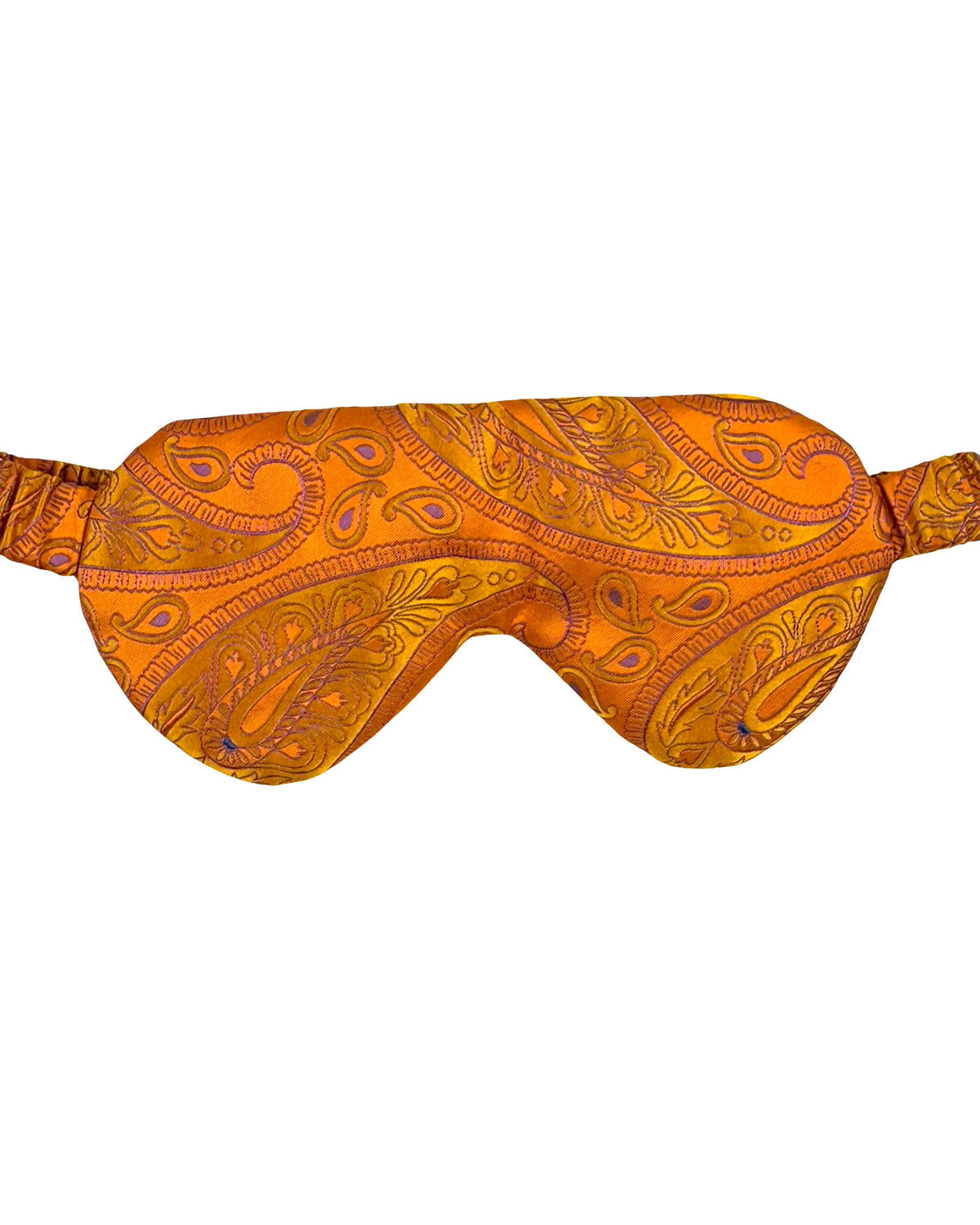 Le Noeud Papillon Silk Eye Mask Orange Design