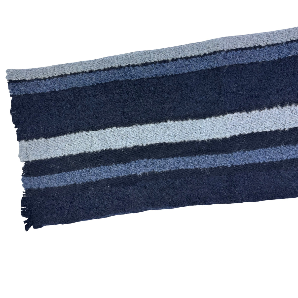 Loro Piana Scarf Gray Striped Design - Luxury Cashmere Alpaca Shawl