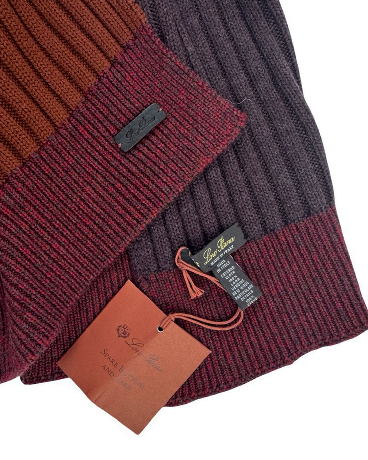 Brown Bordeaux Red Design - Cashmere Shawl