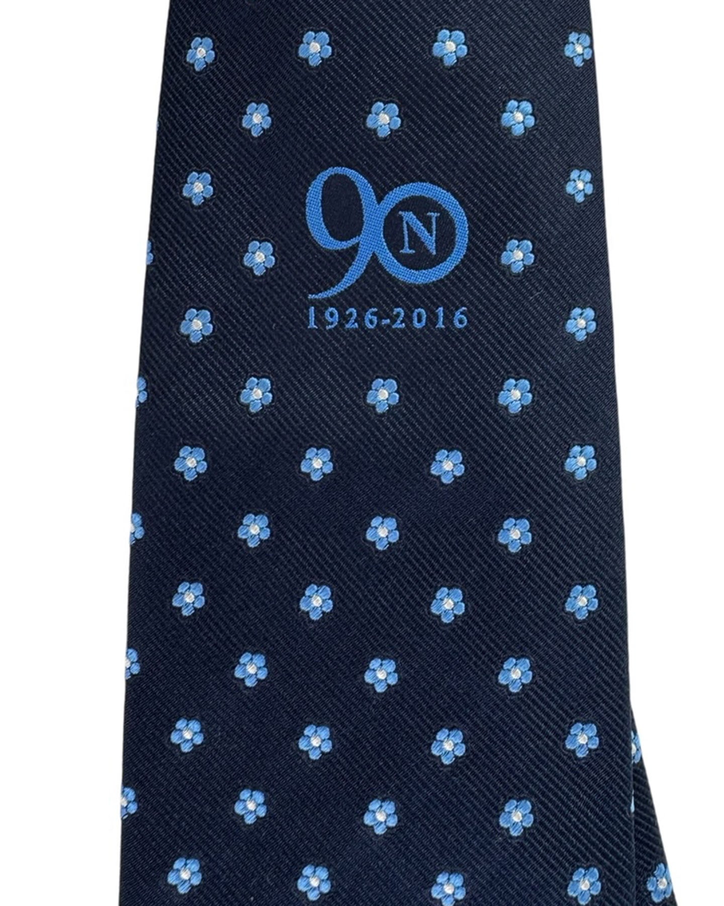 E. Marinella Navy Tie Mini Blue Flowers SALE