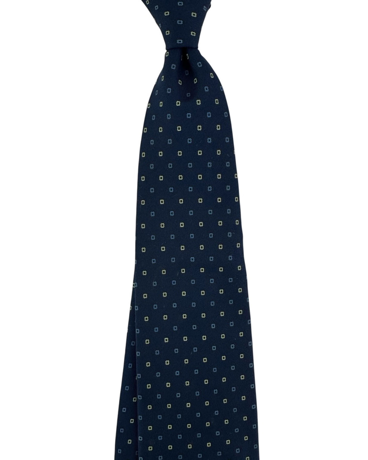 E. Marinella Tie Navy Micro Design