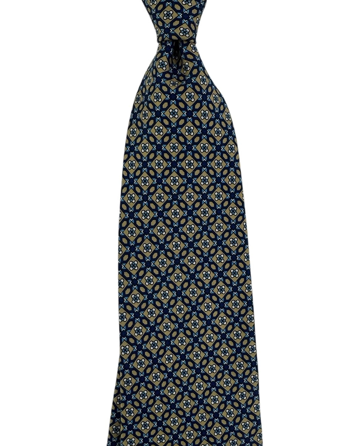 Navy Blue Olive Tie