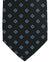 E. Marinella Tie Black Blue Micro Medallions Design