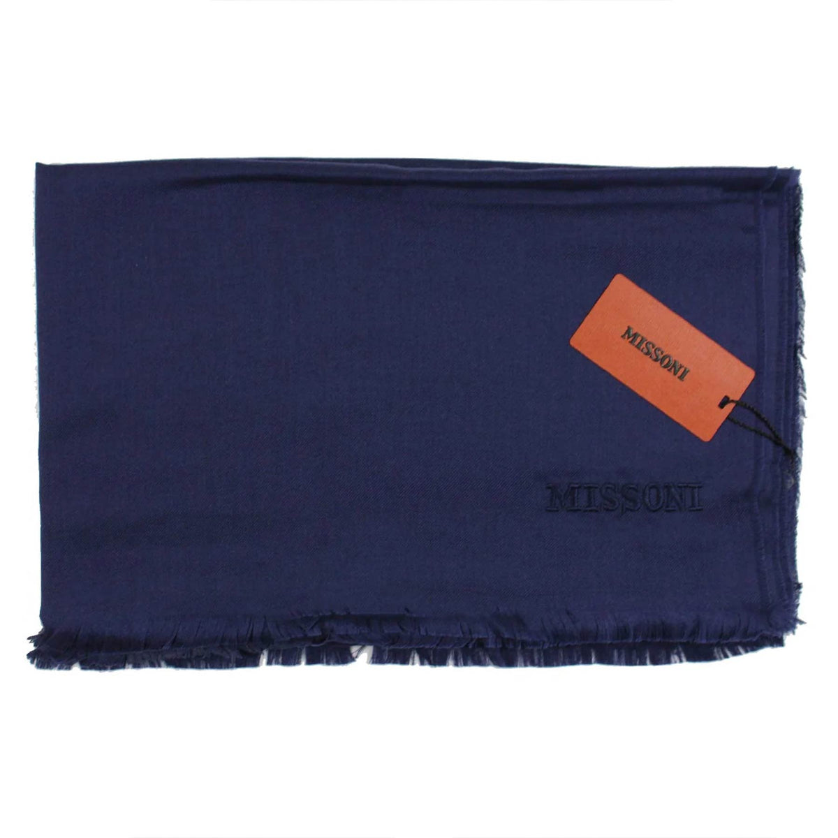 Missoni Scarf Dark Blue Design - Alpaca Silk Shawl SALE
