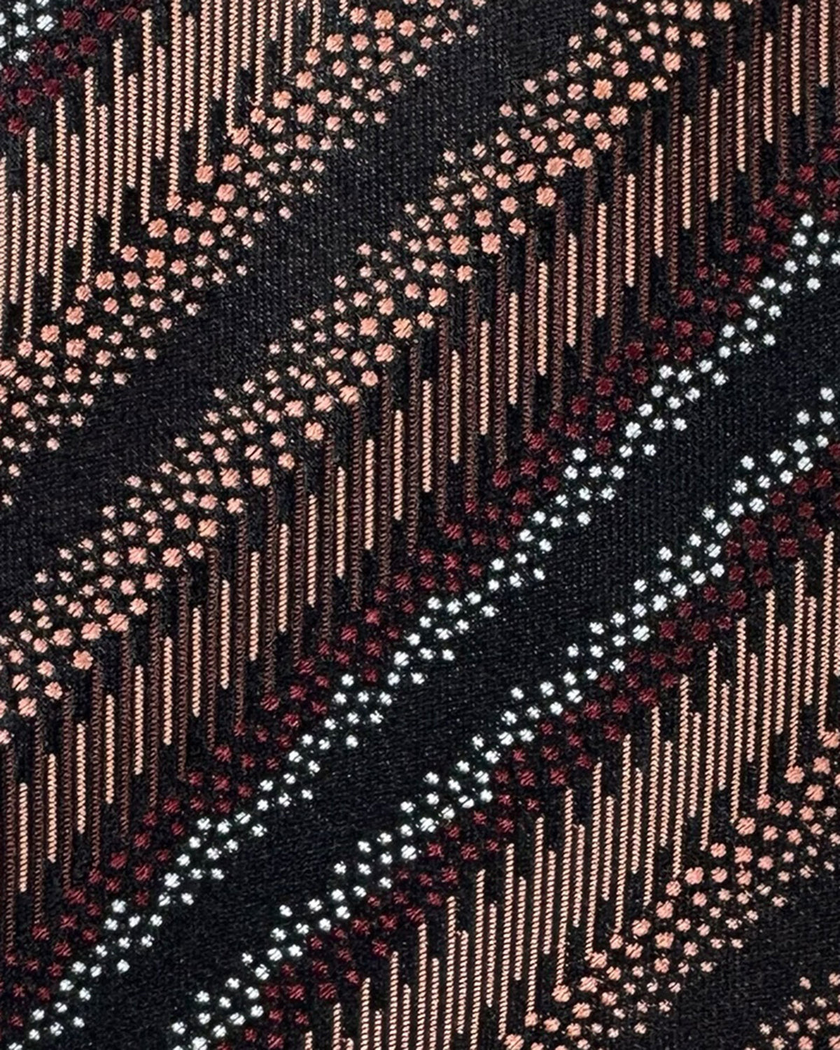 Missoni Silk Tie Pink Patterned Stripes