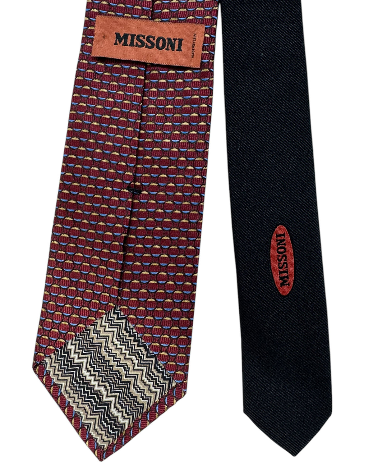 Missoni Silk Tie Maroon Design
