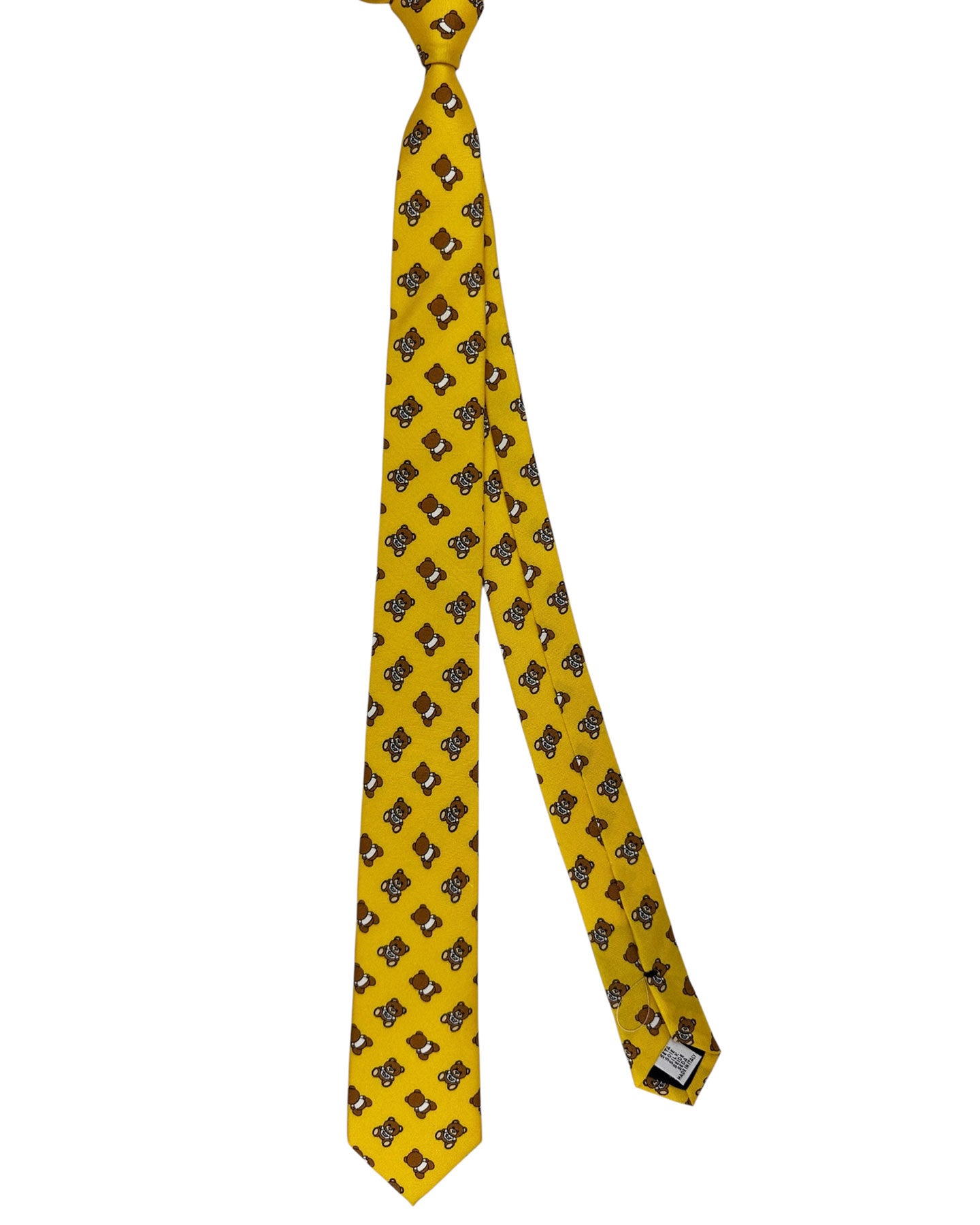 Moschino Skinny Tie Orange Toy Bear Design SALE