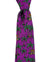 Moschino Tie Purple Green Toy Bear Design