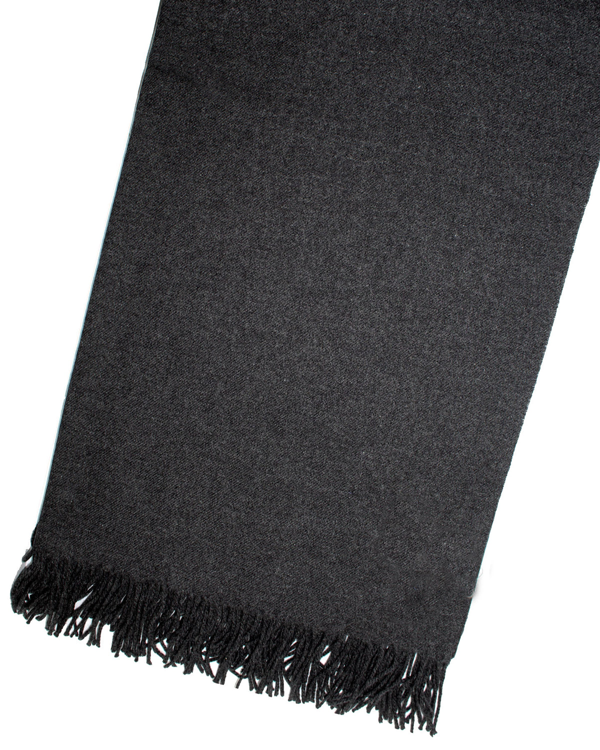 Tessitura Di Novara Cashmere Throw Blanket Dark Gray - Zegna Fabrics SALE