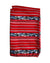 Vitaliano Pancaldi Silk Pocket Square Red stripes