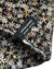 Vitaliano Pancaldi Silk Pocket Square Black Taupe Mini Flowers SALE