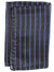Vitaliano Pancaldi Pocket Square Dark Blue Royal Copper Stripes Ornamental