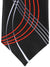 Vitaliano Pancaldi Tie Black Gray Red Swirl Design