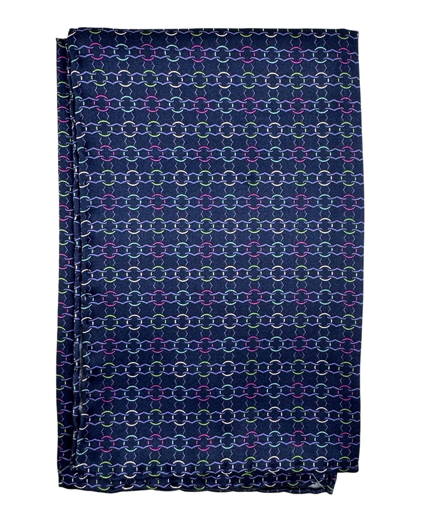 Vitaliano Pancaldi Silk Pocket Square Dark Blue Purple