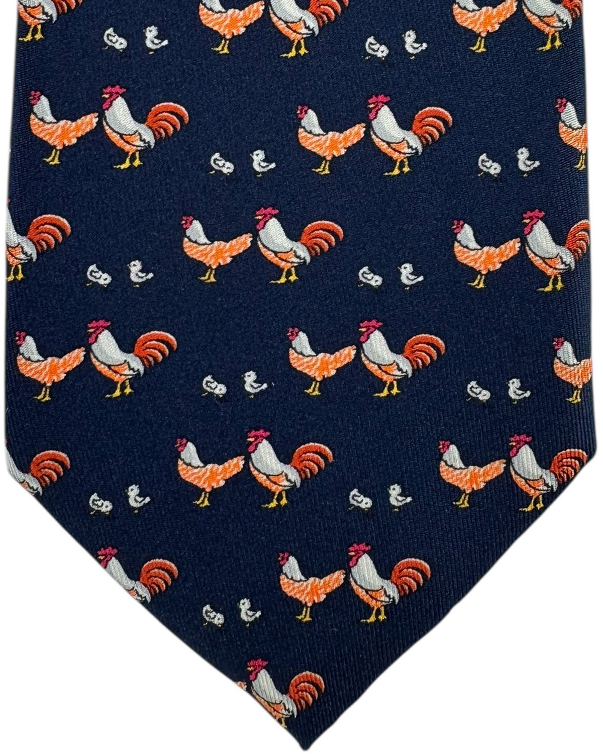 Thomas Pink Tie Navy Rooster Novelty SALE