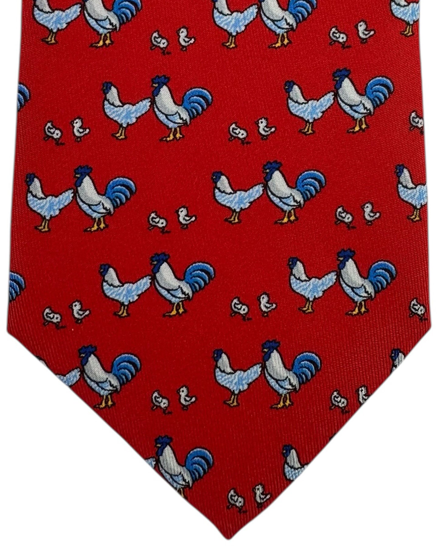 Thomas Pink Tie Red Rooster Novelty Design FINAL SALE
