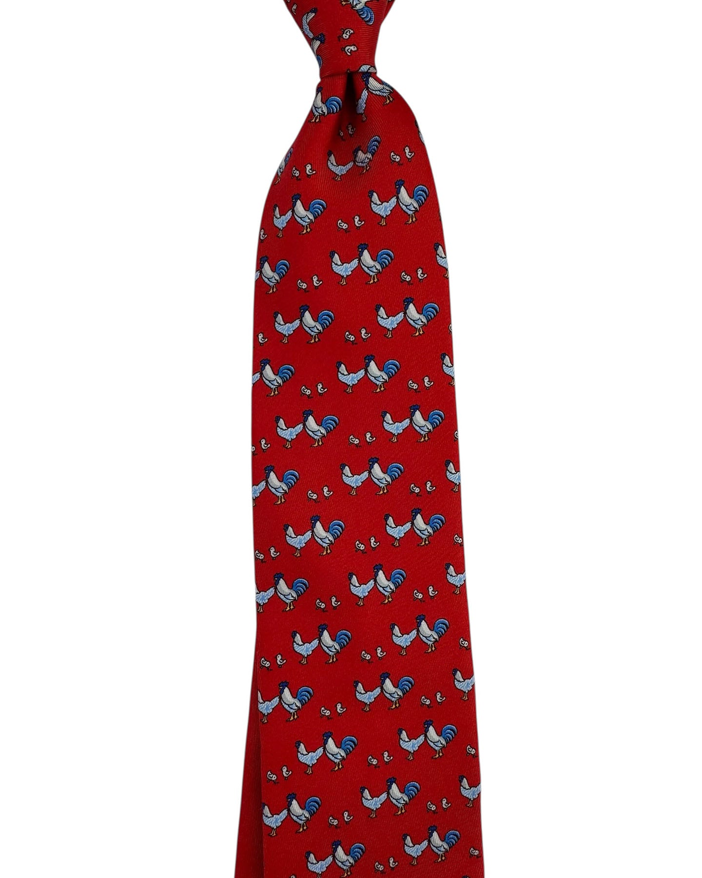 Thomas Pink Tie Red Rooster Novelty Design FINAL SALE